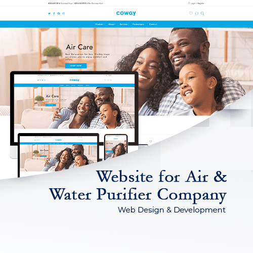 Creative Website Design for Coway by USPossible
